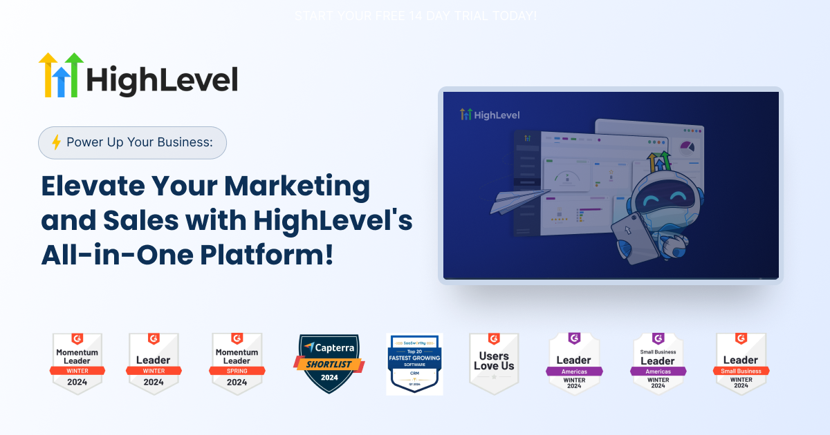 GoHighLevel CRM and sales pipeline management view